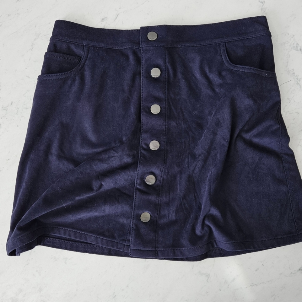 Express naxy faux suede miniskirt